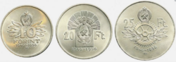 10-20-25 forint JÓ FORINT SOR 1956 BP   EF+  RR