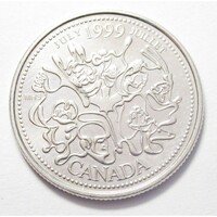Kanada,25 cents 1999 - Kanada története a második évezredig - július EF vas