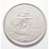 Kanada,25 cents 2004 - Az első francia letelepedés EF+ vas