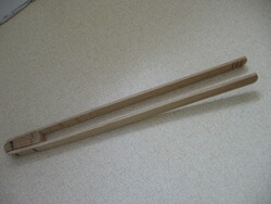 Pickle and cucumber tongs, wooden tongs