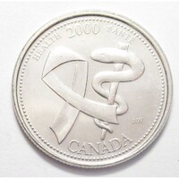 Kanada,25 cents 2000 - A harmadik évezredbe való belépés - Egészség EF+ vas