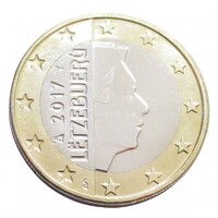 Luxemburg,1 euro 2017  ötvözet