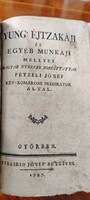 Yung' éjtzakáji és egyéb munkáji  I-II. kötet egyben 1787 Pozsony