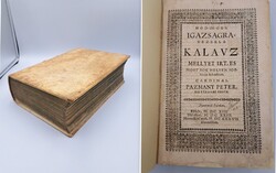 Antik RMK-s könyv 1637-es Pázmány Péter: Hodoegus - Igazságra-vezérlő kalauz kötet
