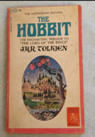 J.R.R. Tolkien: The Hobbit (vintage, 1960-as évekbeli amerikai Ballantine kiadás)