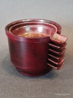 Antique Art Deco Bakelite Carded Ashtray Set