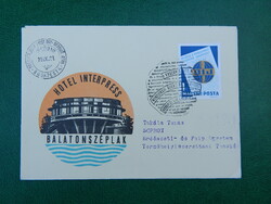 FDC 1971. 25 éves a Nemzetközi Újságíró Szervezet (OIJ) - Balatonszéplak Hotel Interpress
