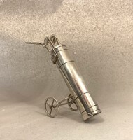 Art deco ezüst miniatűr golfütő szett