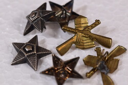 Military 6 pcs Hungarian Army Infantry Rank Insignia of the 20th Century