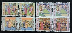 CH 60 - Switzerland 1989 Pro Patria complete series in connected pairs
