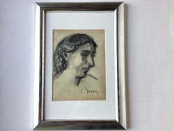 Margit Gräber (1895 - 1993) - female portrait.