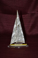 2 Sailboats BALATONI MEMORY Plexi Boat (BADACSONY)