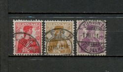 CH 66 - Svájc 1909 Helvetia mellszobor TELJES SOR - Pecsételt