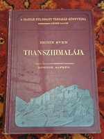 Unikálisan ritka! MFTK 1910 első egykötetes kiadás-SVEN HEDIN: TRANSZHIMALÁJA-egész vászon képes!!!!
