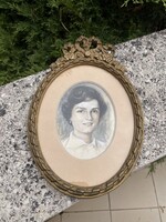 RZYMANN MÁRIA: BEAUTIFUL YOUNG LADY PORTRAIT