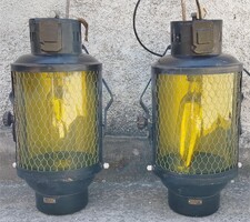 2 pcs Theater Spotlight Loft/Industrial Design (Amber Glass)