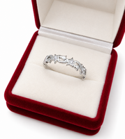 Xuping TTM Premium Hypoallergenic Stainless Steel CZ Ring, Size 10 (5023)