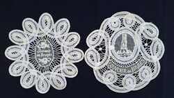 Bruges green lace in a pair