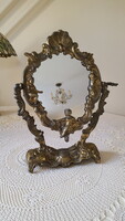 Stunning Baroque Style, Bronzed Table Mirror