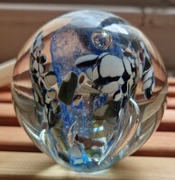 Handmade Murano-style glass paperweight
