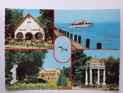 KESZTHELY - MOZAIK - 1980., üdvözlet, retro, postatiszta képeslap, Balaton, Zala megye