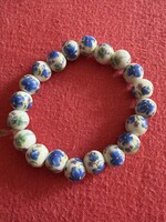 Very Beautiful Blue Flower Porcelain Bracelet