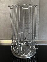 Tschibo kávé kapszula tart rozsdamentes acélból, forgó tartórésszel, 23 cm magas