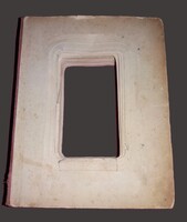 1800'S Antique VIKTORIAN Style Gold-Edged Photo Album, Without Inner Pages, 15X11cm, 6x5.5cm Windows