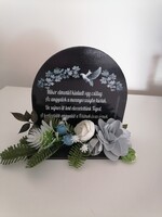 Plaque urn ornament