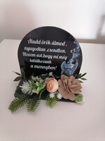 Plaque urn ornament