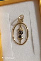 Antique 14K Gold Serecen Pendant