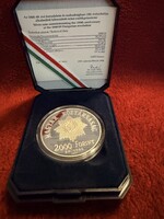 1998 1848–49-es szabadságharc 150. évfordulója – 2000 Ft ezüst Proof, doboz + certifikát