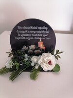 Plaque urn ornament