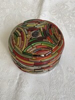 Dreamy, special glass with mosaic roof, jewelry holder.