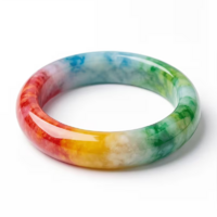 NATURAL COLOR TRANSITION JADE IN THE VERY POPULAR BRACELET