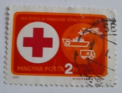 1981 Vöröskereszt (VI) pecsételt