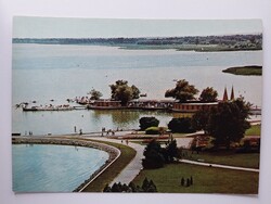 KESZTHELY - STRAND - 1977., üdvözlet, látkép, retro, postatiszta képeslap, Balaton, Zala megye