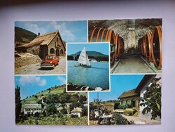 BADACSONY - MOZAIK - 1979. retro, postatiszta képeslap, Balaton, Veszprém megye, vitorlás