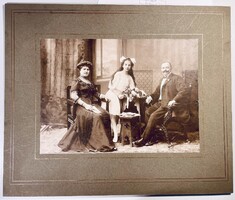Family Photo Taken in Studio from the Early 1900s