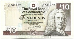 10 font pound pounds 1994 Royal Bank of Scotland G.R. Mathewson Skócia 2. Gyönyörű
