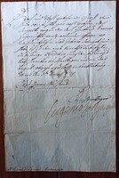 Savoyai Jenő Duke's Handwritten Letter to Count Ligneville. Vienna, 1729.12.03.
