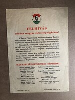 Rare 1949 Rákosi propaganda flyer: Call to all Hungarian voters!
