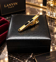 Lanvin Paris beautiful unisex tie clip in original box!