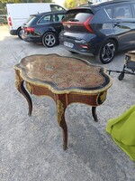 19th Century Boulle Salon Table, with Brass Inlay