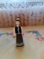 Régi jelzett Hollóházi porcelán népviseletes férfi figura – kézzel festett