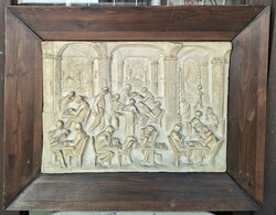 The Dynamic New York Café (Unique Plaster Relief) Ady, Scheiber, etc., Budapest 1910s