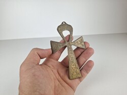 Egyiptomi Ankh kererszt disztargy, feszulet