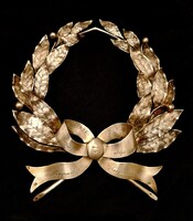 Antik ezüst babérkoszorú 1896-1936