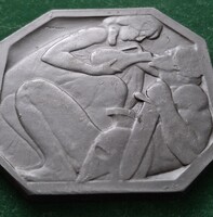 Murányi Gyula: Sebesült harcos itatása, Éremkedvelők Egyesülete (ÉKE), 1917. évi tagilletmény