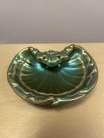 Zsolnay eozin scallop-shaped tray/business card holder